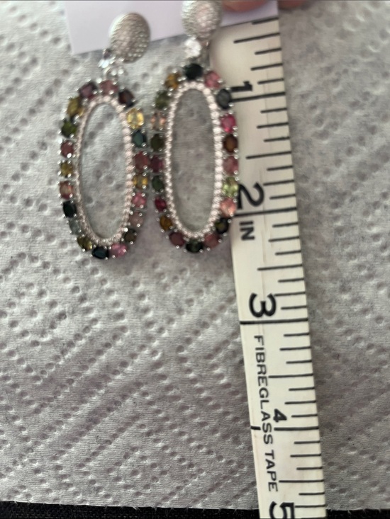 JTV Jewelry - 🎀🌸🎀🌸 NWOT JTV 925 SS MULTI SAPPHIRE EARRINGS. 🌸🎀🌸🎀